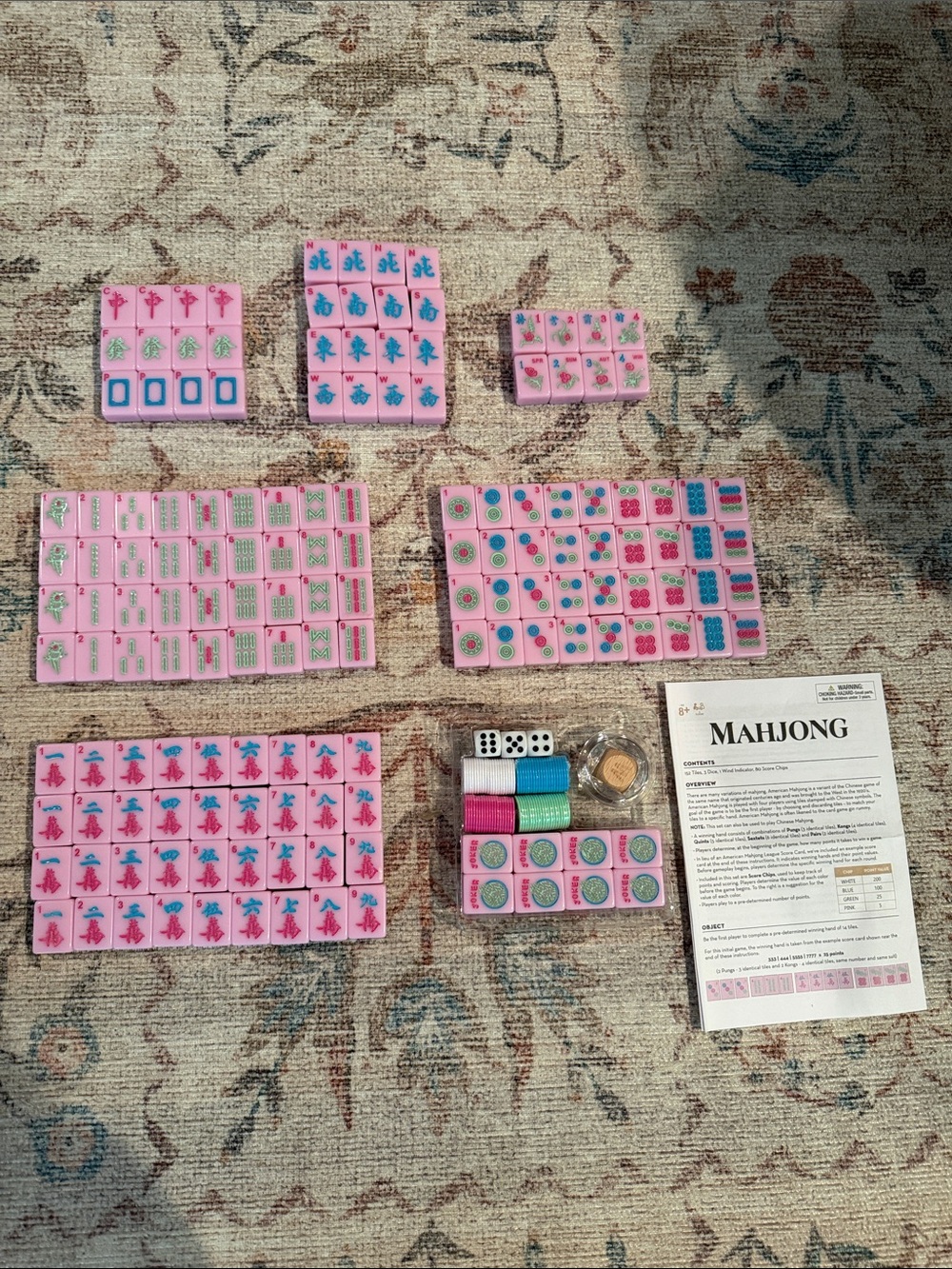 Hobby Lobby MahJong Set — Pink - Picture 3 of 10